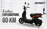 Load image into Gallery viewer, Green Sunny Plus 40kms Range Electric Scooter