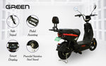 Load image into Gallery viewer, Green Sunny Plus 40kms Range Electric Scooter