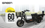 Load image into Gallery viewer, Green Loader 60kms Range Heavy Duty Electric Scooter