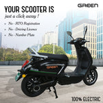 Load image into Gallery viewer, Green Vista 60kms Range Electric Scooter