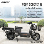 Load image into Gallery viewer, Green Loader 60kms Range Heavy Duty Electric Scooter