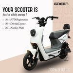 Load image into Gallery viewer, Green Sunny 60kms Range Electric Scooter