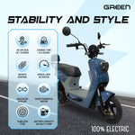 Load image into Gallery viewer, Green Sunny 40kms Range Electric Scooter
