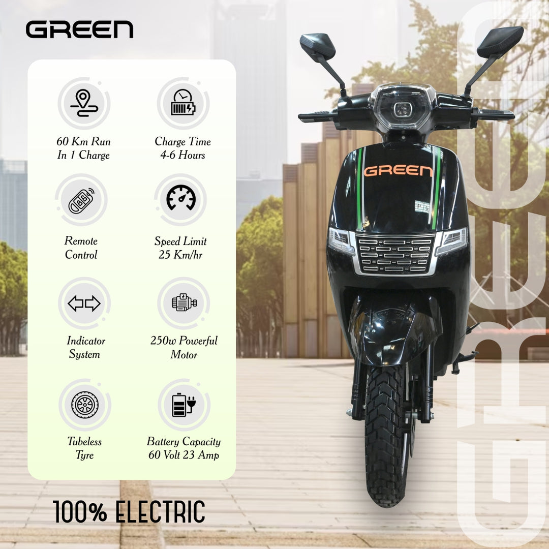 Green Vista 60kms Range Electric Scooter