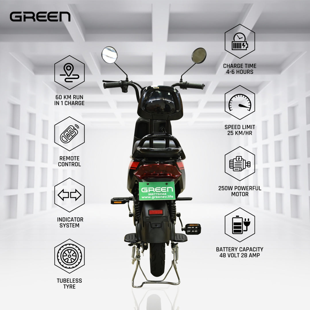 Green Sunny Plus 40kms Range Electric Scooter