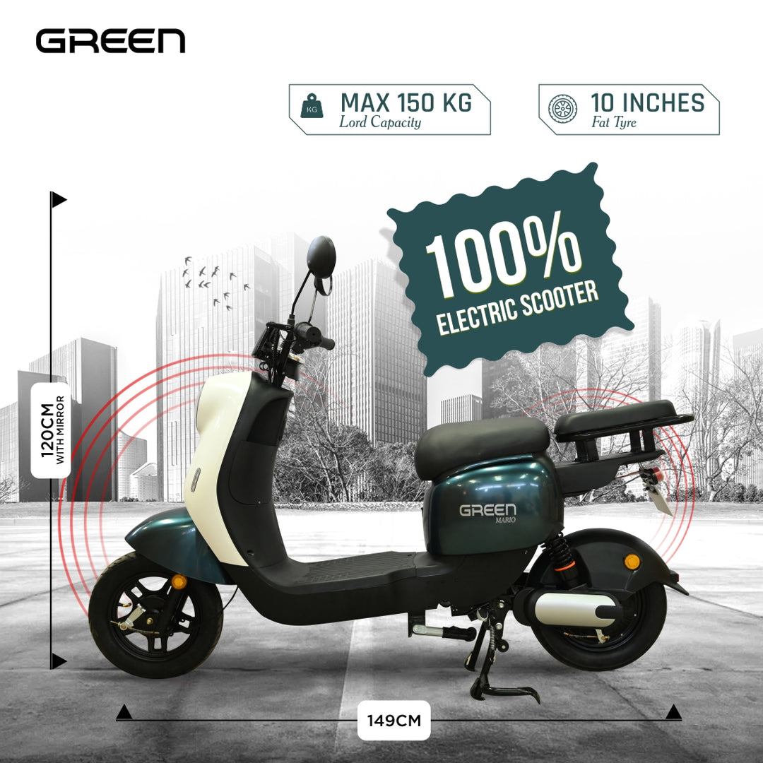 Green Mario 40kms Range Electric Scooter