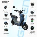 Load image into Gallery viewer, Green Sunny 40kms Range Electric Scooter