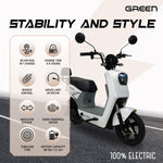 Load image into Gallery viewer, Green Sunny 60kms Range Electric Scooter