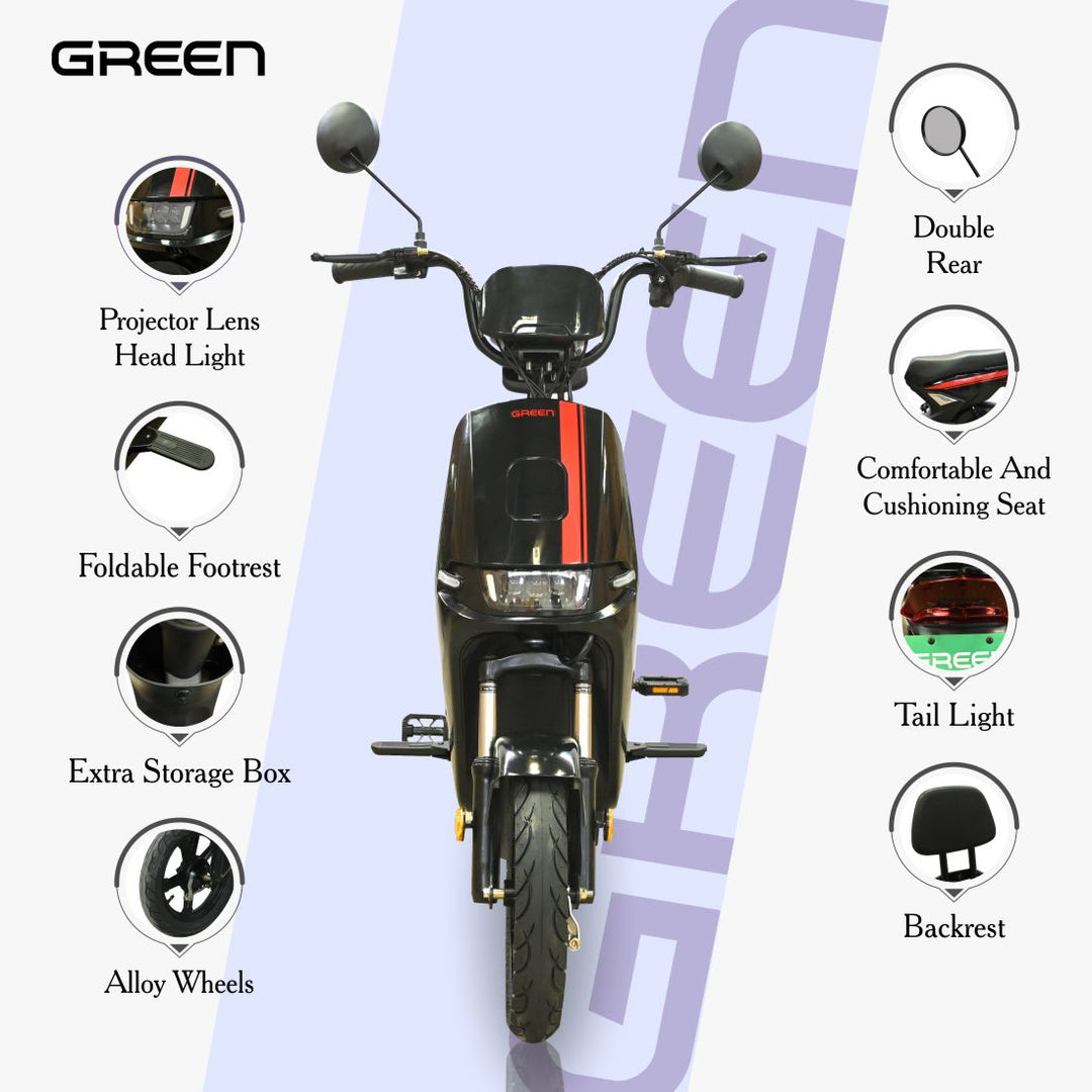 Green Sunny Plus 40kms Range Electric Scooter