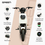 Load image into Gallery viewer, Green Sunny 60kms Range Electric Scooter