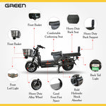 Load image into Gallery viewer, Green Loader 60kms Range Heavy Duty Electric Scooter