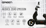 Load image into Gallery viewer, Green Sunny Plus 40kms Range Electric Scooter