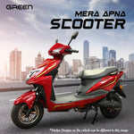 Load image into Gallery viewer, Green Invicta 60kms Range Electric Scooter