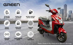 Load image into Gallery viewer, Green Invicta 60kms Range Electric Scooter