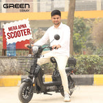 Load image into Gallery viewer, Green Udaan 30kms Range Electric Scooter