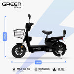 Load image into Gallery viewer, Green Udaan 30kms Range Electric Scooter