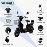 Load image into Gallery viewer, Green Udaan 30kms Range Electric Scooter