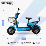 Load image into Gallery viewer, Green Udaan 60kms Range Electric Scooter